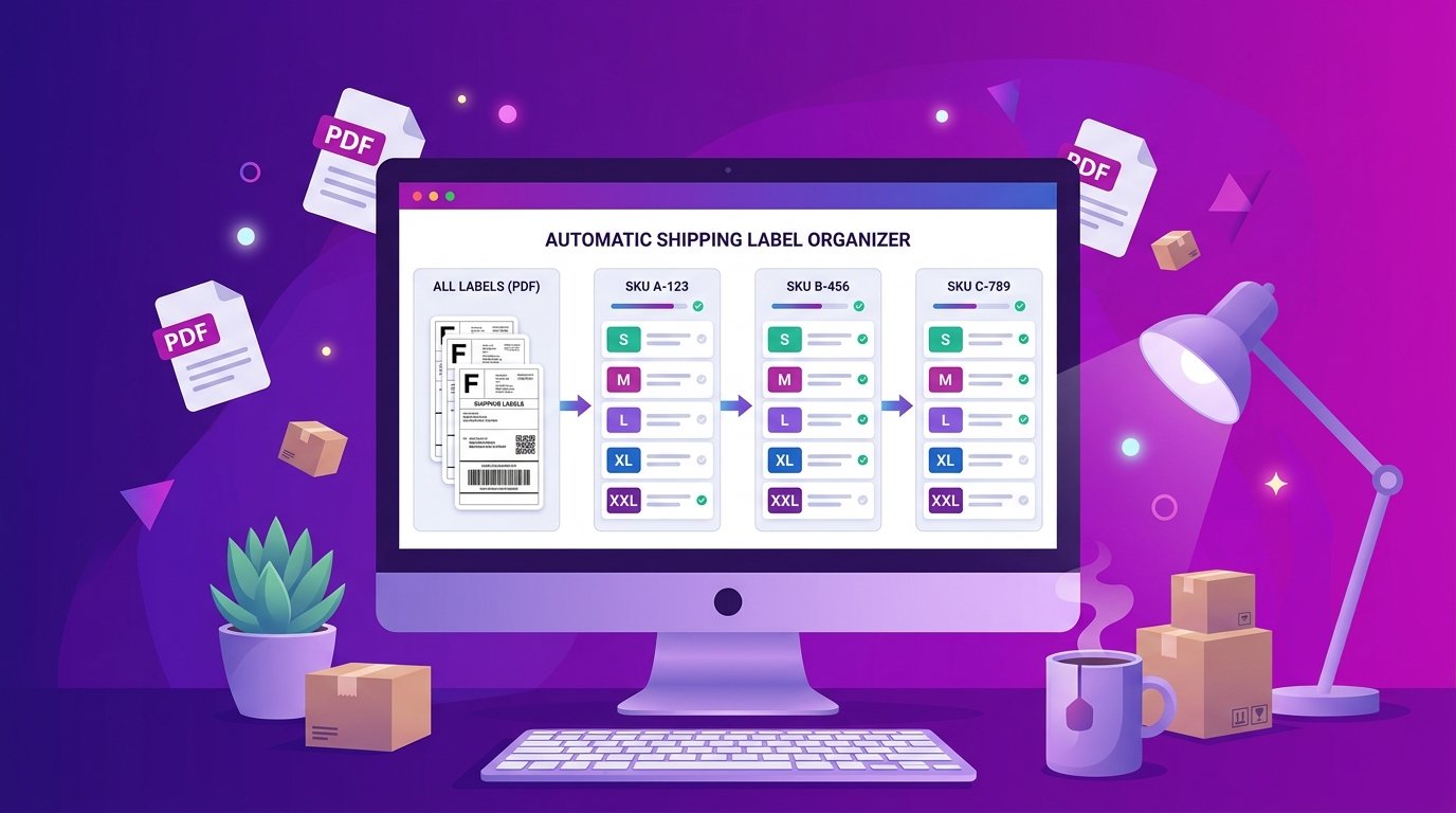 How to Sort and Crop Meesho Shipping Labels Online (Step-by-Step)