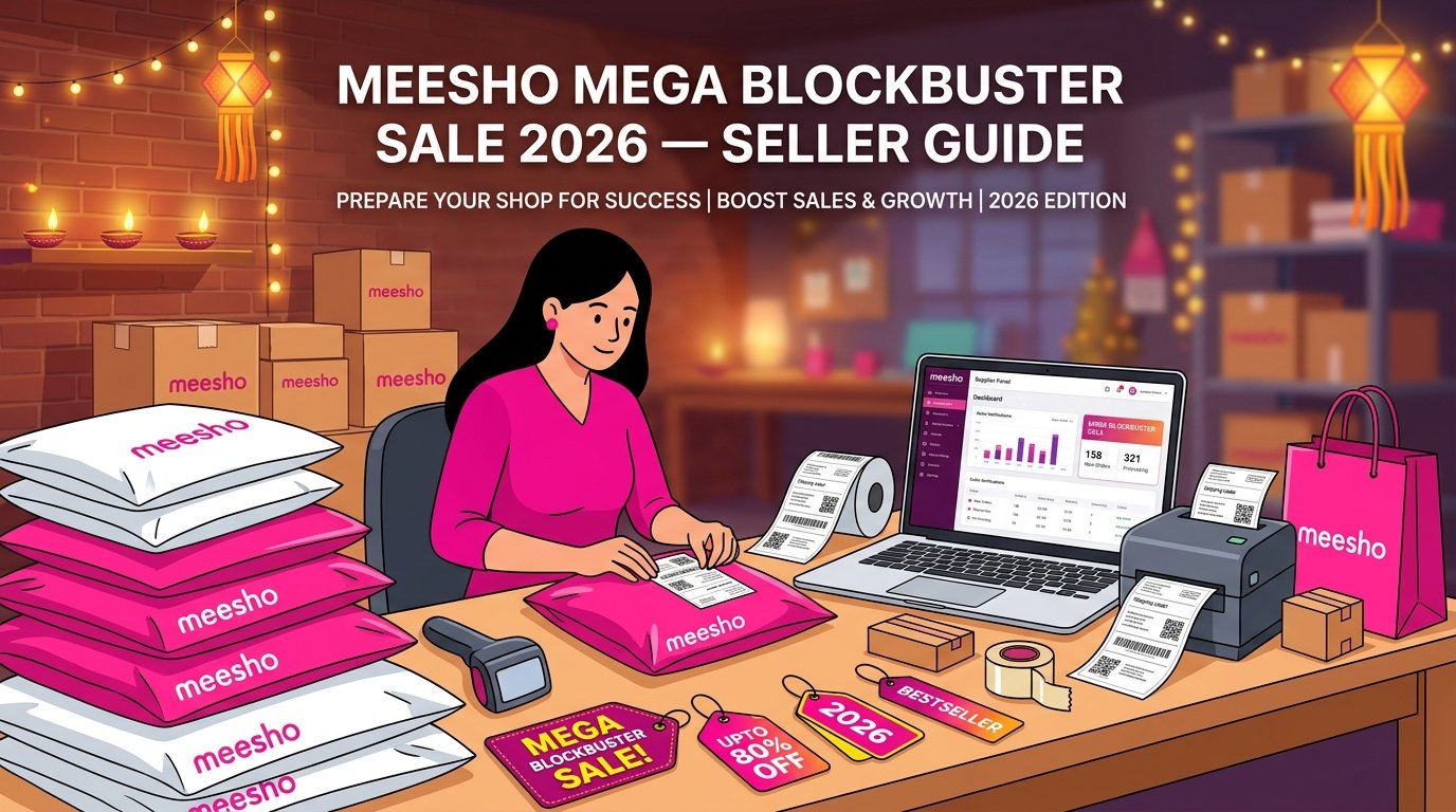 How to Participate in Meesho Mega Blockbuster Sale 2026 — Zero Commission Seller Guide